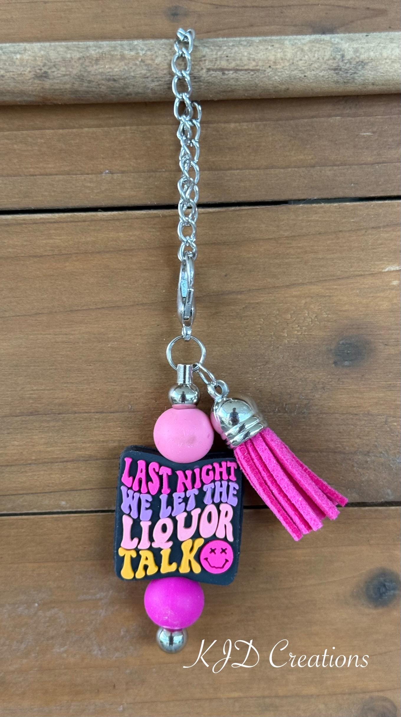 Liquor Talk country music tumbler charm 