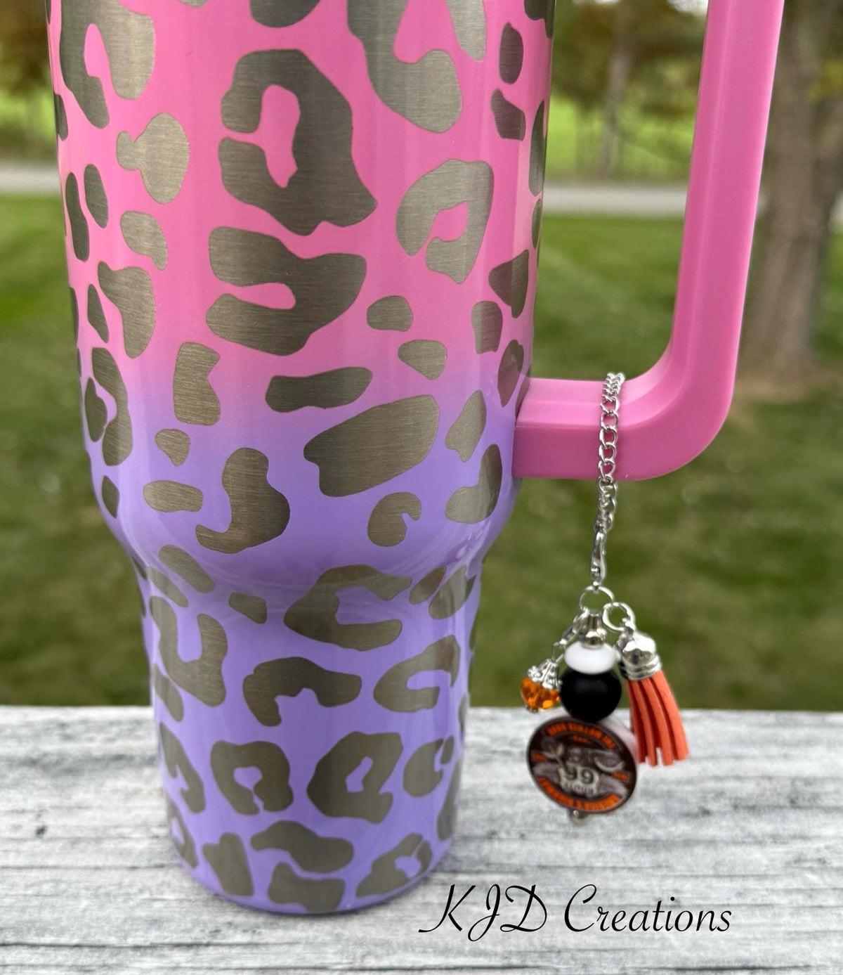 Silicone Beaded Tumbler Dangle Charm – Football Gnome, Tequila, Route 66 & Aussie Dog Styles