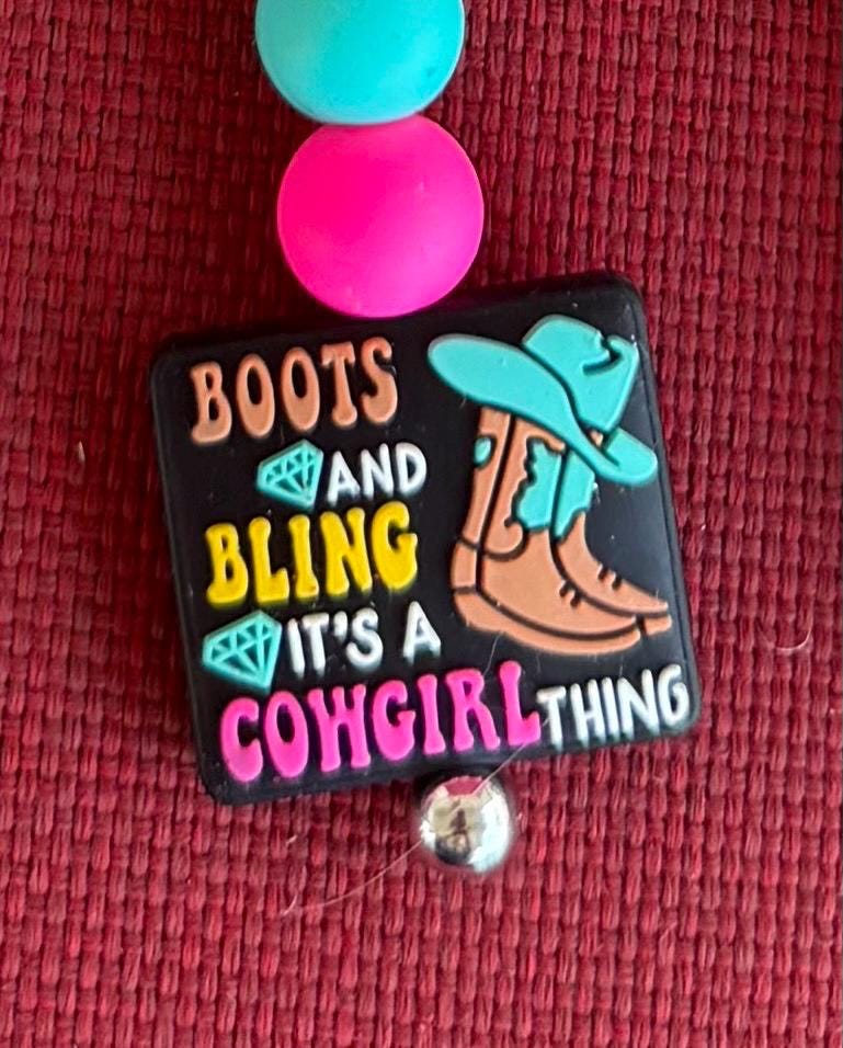 Type-C Charging Port Plug Charm – Cute Silicone Bead Dust Cover – Western, Cowgirl & Fun Styles