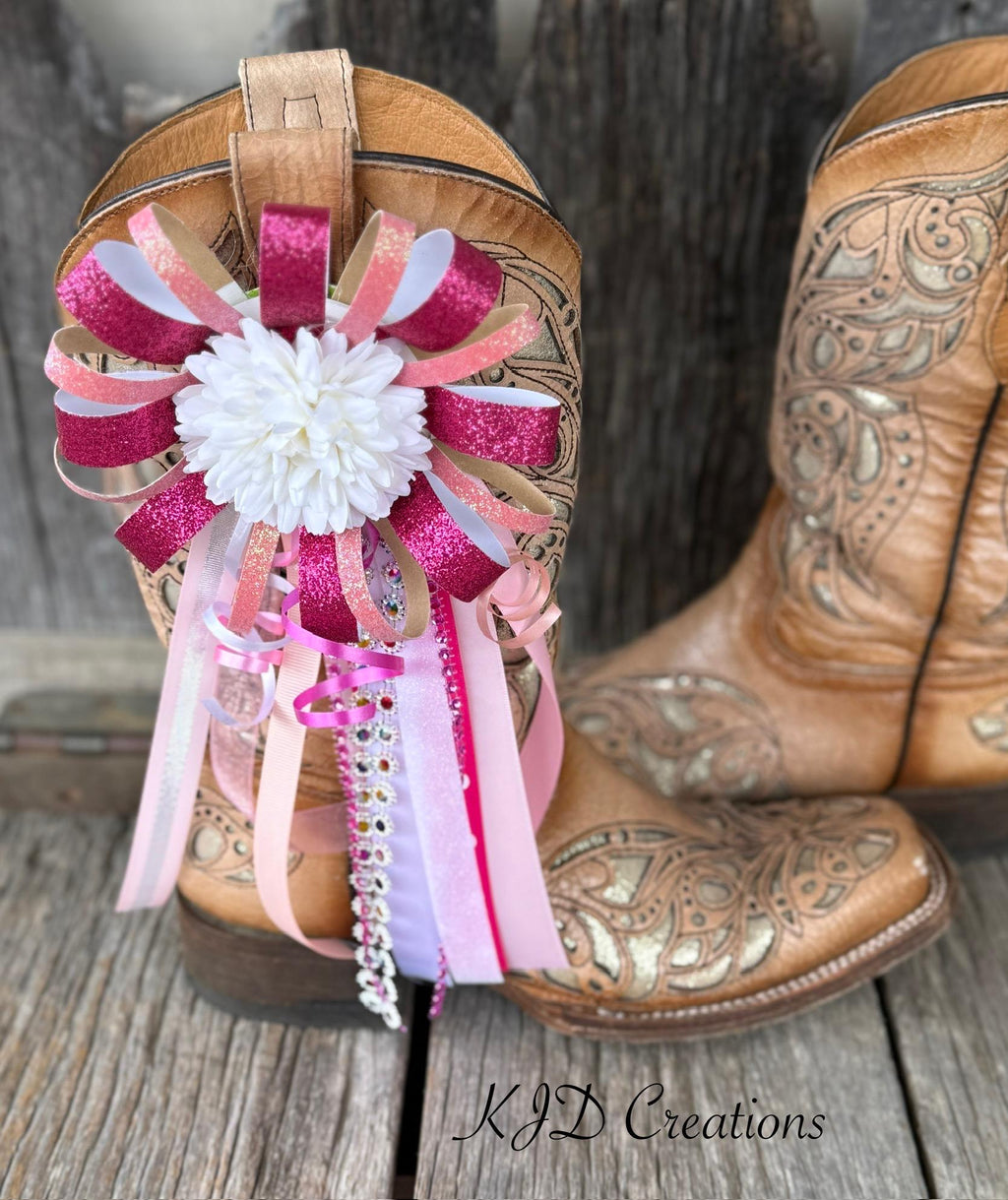 Pink & Purple Glitter Homecoming Mini Boot Mum | Clip-On Boot, Bag & Charm Accessory | Game Day Spirit Wear