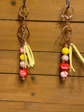 Teacher Appreciation Silicone Beaded Keychain with Leather Tassel | Gift for Teachers