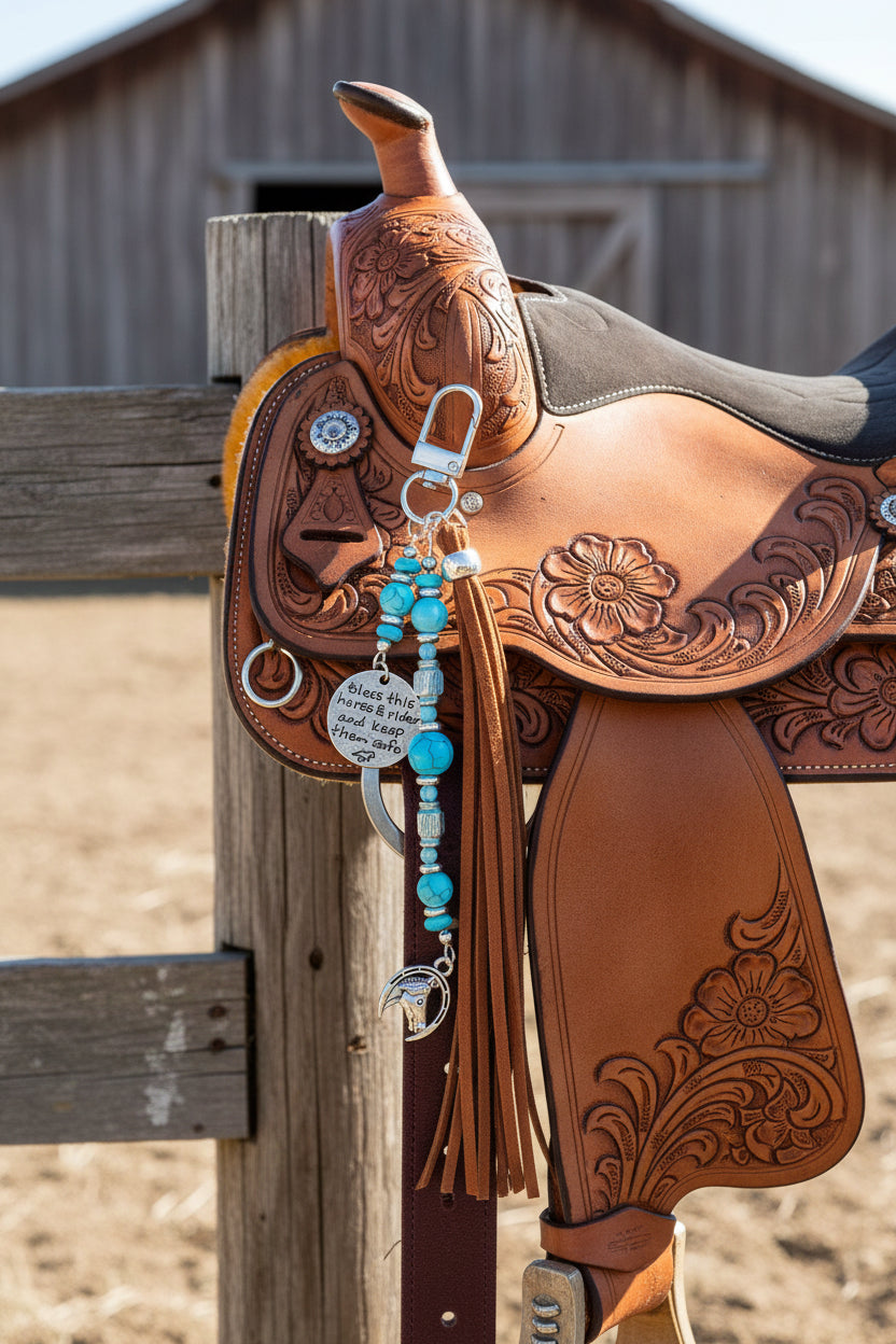 Bless This Horse & Rider Western Charm | Bridle & Saddle Accessory