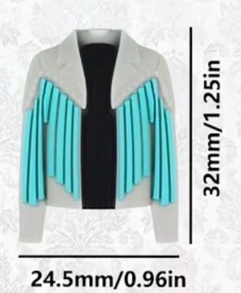 Fringe Jacket & Bell Bottom Jeans Silicone Focal Beads – Country Western Craft Beads